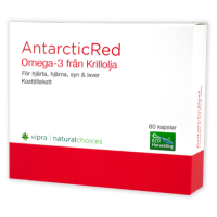 AntarcticRed Omega-3 Krillolja kosttillskott med Kolin och Astaxanthin