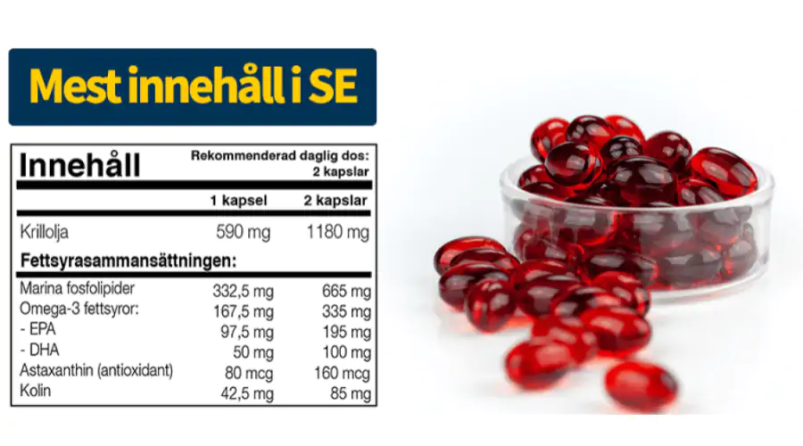 K&ouml;p AntarcticRed Omega-3 Krillolja